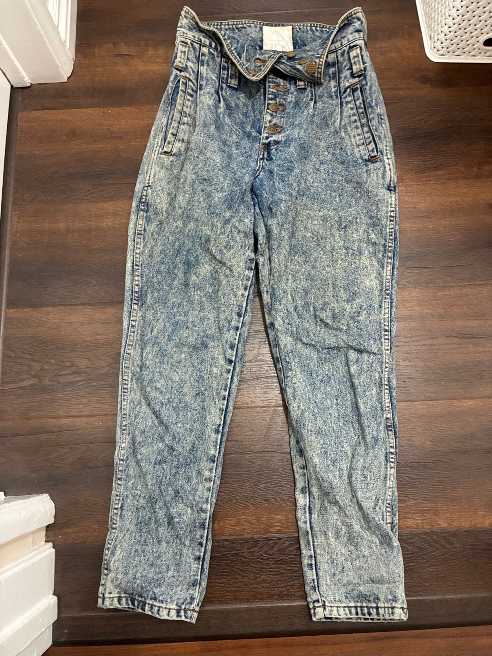 Vintage 80’s SPETIRO High Waisted Acid Wash Denim Mom Jeans Sz 6